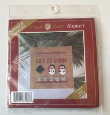 Mill Hill Buttoned  Beaded Kit LET IT SNOW Holiday 1 Snowmen MHCB6