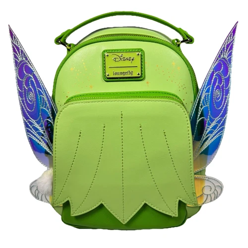 Loungefly Disney Peter Pan Tinker Bell Wings Figural Mini Backpack EUC