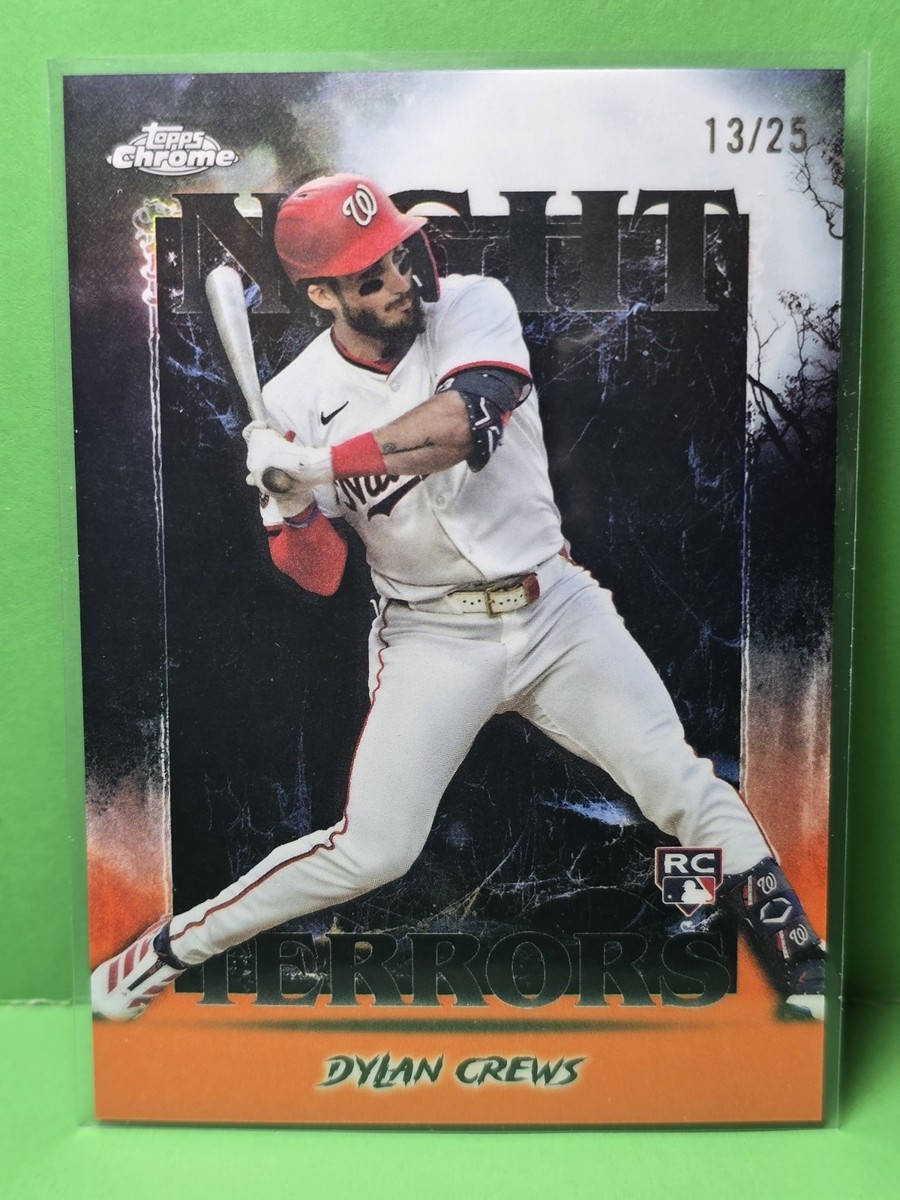 2025 Topps Chrome Update Dylan Crews #NT-13 Night Terrors Orange
