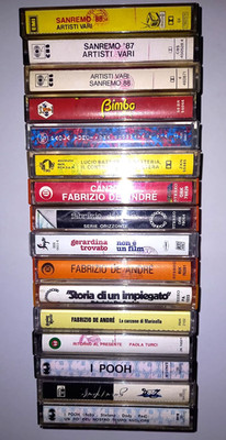 LOT 16 Musikkassetten MC K7 verschiedene: I POOH,DE ANDRE,BAPTISTI,FUND.TÜRKIS