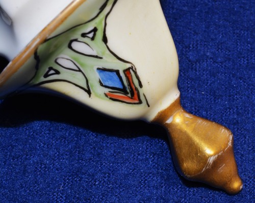 Antique B & Co BERNARDAUD Limoges France Hand Painted Art Deco Style Coffee Pot - Picture 6 of 7