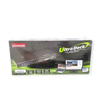 Diamond Multimedia Ultra Dock Dual Video USB 3.0/2.0 Docking Station - SEALED