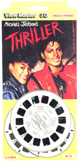 Michael Jackson's Thriller View Master 3 Reel Set on Card unopened 4047E
