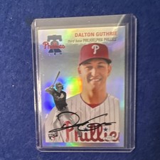 Topps 2023 Chrome Platinum Dalton Guthrie Phillies Rookie Refractor Auto #117