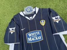 Nike Leeds United 2003/04 Away Shirt Radebe 5 Large Vintage Y2k Whyte & Mackay