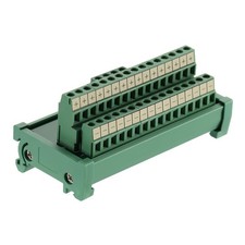 2 in 16 Out Terminal Blocks Module, 25A DIN Rail and Panel Mounting Power Dis...