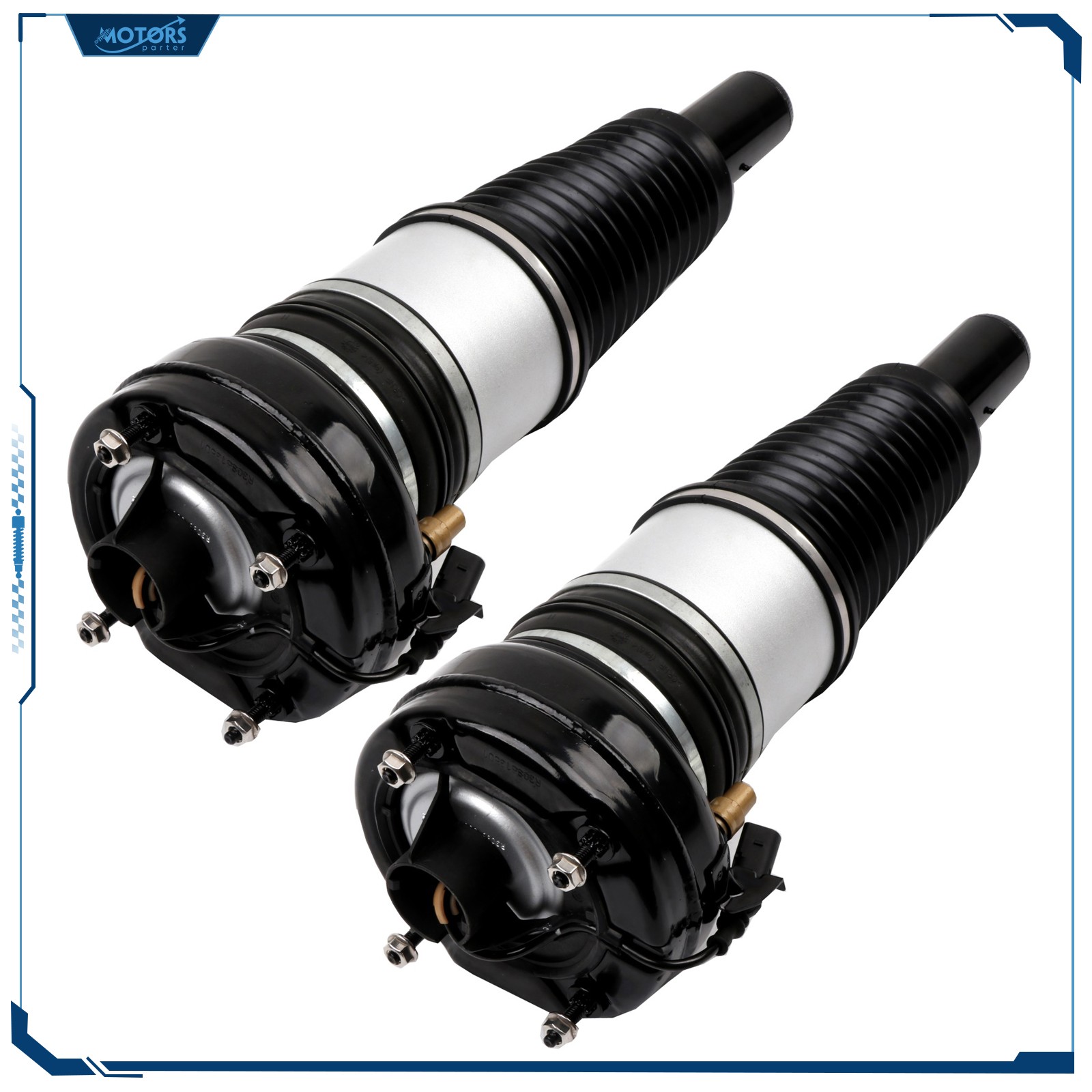 Pair Front Air Suspension Struts For Audi A6 S7 A7 A8 D4 Bentley Mulsanne 10-18