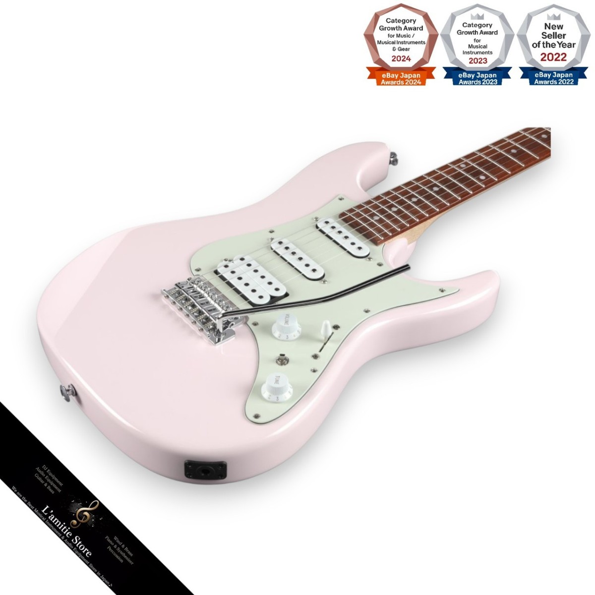 Ibanez AZ Essentials AZES40-PPK Electric Guitar with PG-10