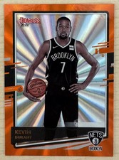 2020-21 Donruss Kevin Durant Holo Orange Laser #93 Brooklyn Nets