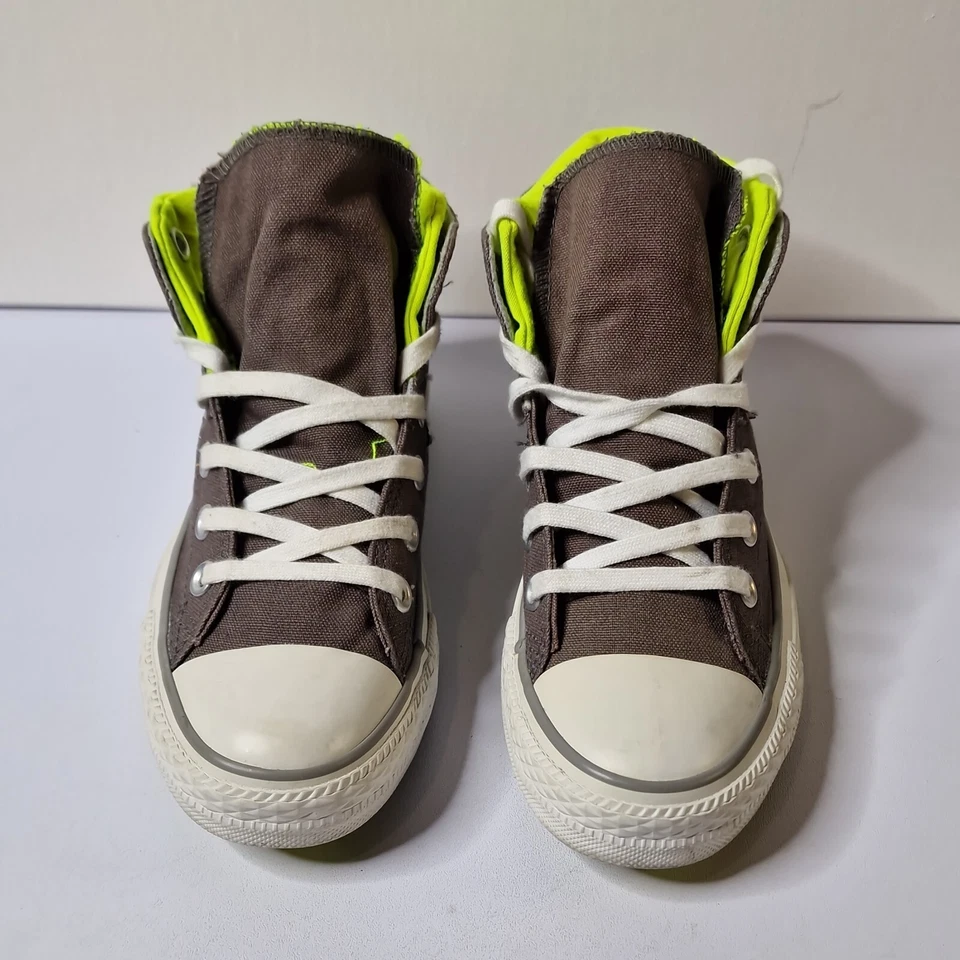 Scarpe Converse All Star Chuck Taylor skater unisex alte con zip taglia UK 5,5 - Immagine 2 di 4