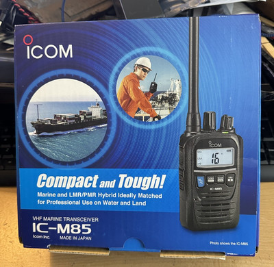 NEW IN BOX Icom IC-M85 VHF Marine VHF Dual Band Handheld Radio
