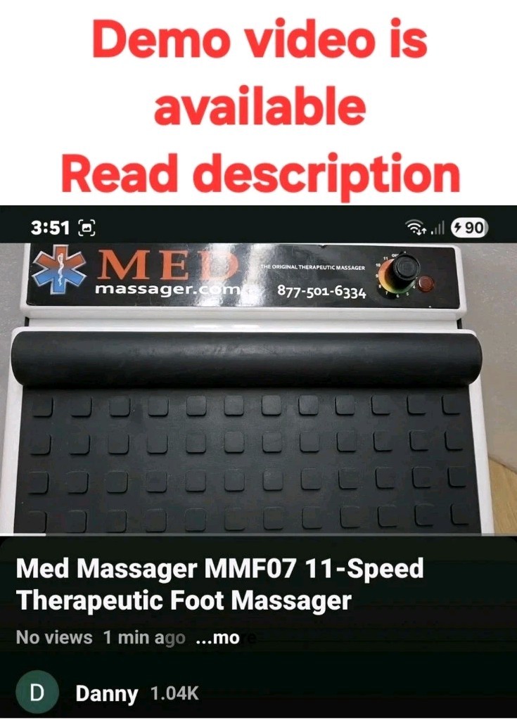 ✅ See Demo Video~Med Massager Therapeutic Foot Massager MMF07  11 Speed