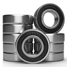 10 PCS 6004-2RS Double Rubber Seal Bearings 20x42x12mm, Pre-Lubricated and...