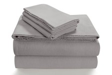 Tribeca Living King Cotton Flannel Sheet Set - Extra Deep Pocket, 170 GSM, 4-...