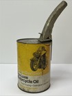 Vintage 1970s Harley-Davidson Amf 1 Quart Pre-Luxe Motorcycle Oil Can w/ Spout