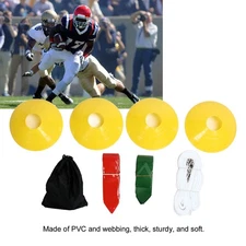 Flag Football Set 10 Player Football Belts Flags Kit 10 Belts 30 Flags 4 Cone