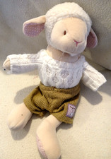 Ragtales Lamb Sheep In Jumper & Trousers Baby Soft Toy Comforter