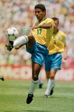 Mazinho of Brazil at the 1998 FIFA World Cup 2nd Round match betwe- Old Photo