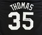 Frank Thomas Signed Auto Autograph Chicago White Sox Custom Black Jersey JSA COA