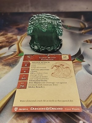 D&D Miniatures LARGE WATER ELEMENTAL #38
