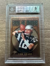 Topps 2002 Chrome Tom Brady Ring of Honor TB36 BGS 9 Patriots