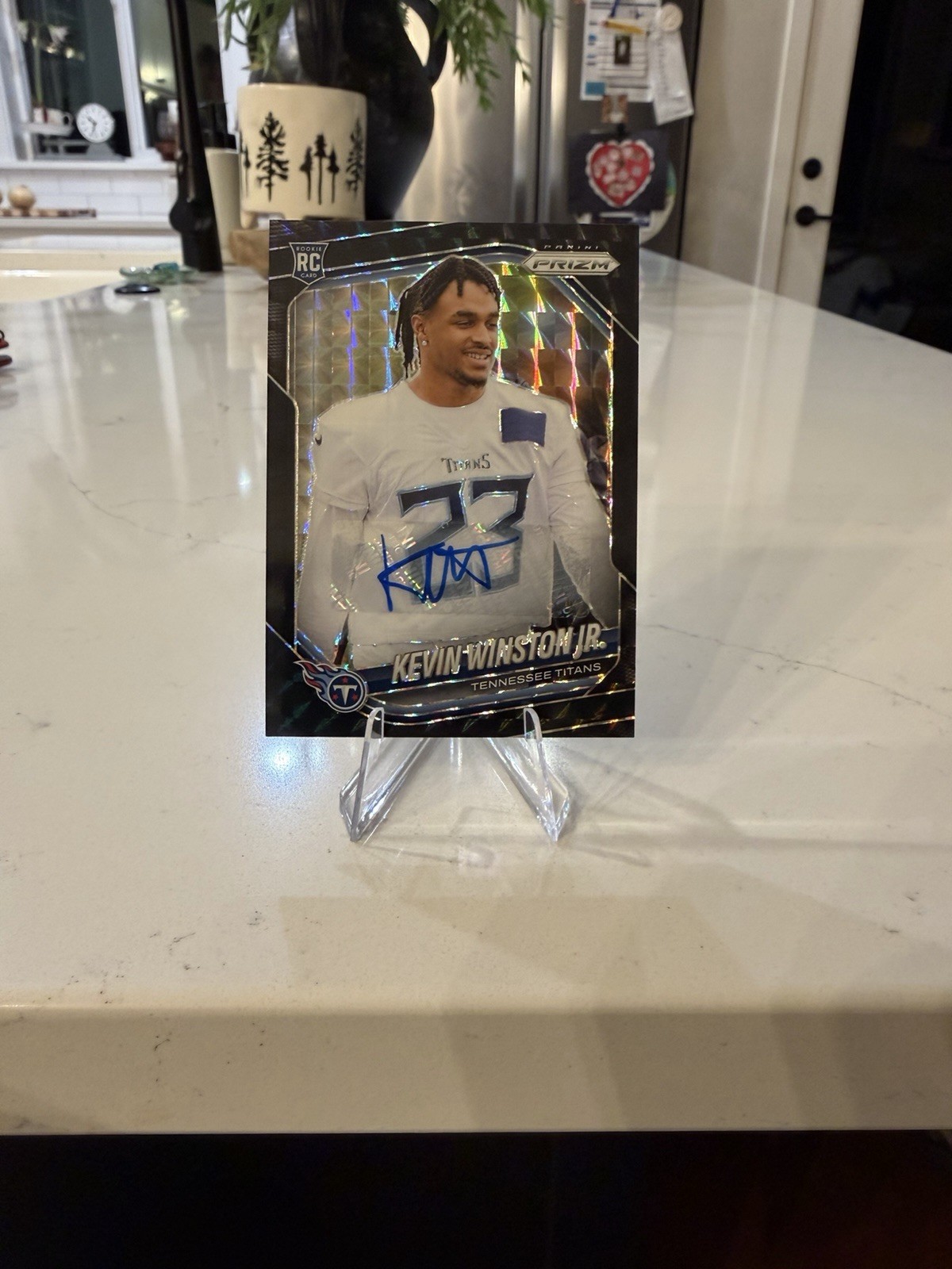 2025 Prizm Football Kevin Winston Jr. Black Finite Auto 1/1