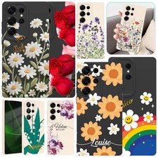 Idyllic Flower Personalised Soft Phone Case Cover For Samsung Galaxy S25 S24 A16