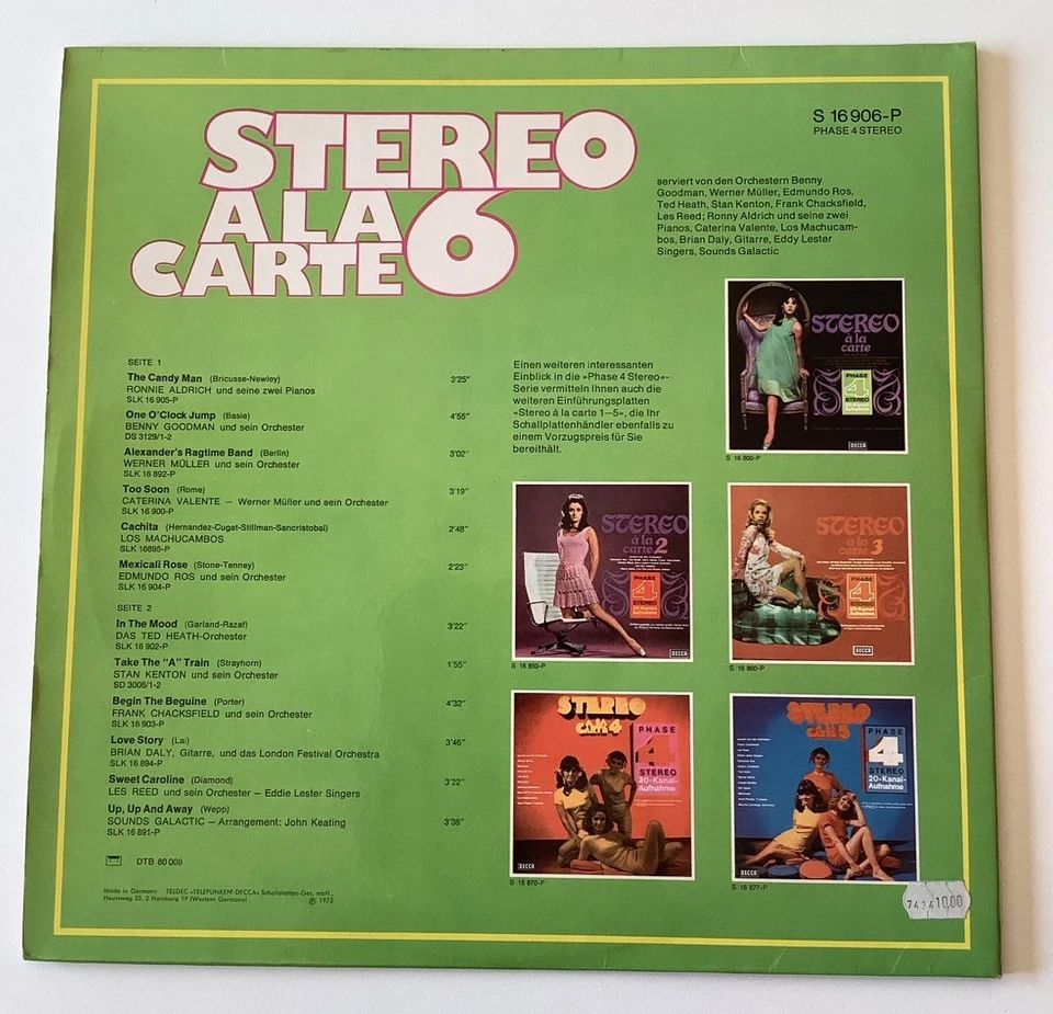 Various - Stereo A La Carte 6 - Phase 4 12“LP Decca Gatefold 73 DE - Bild 4 von 4