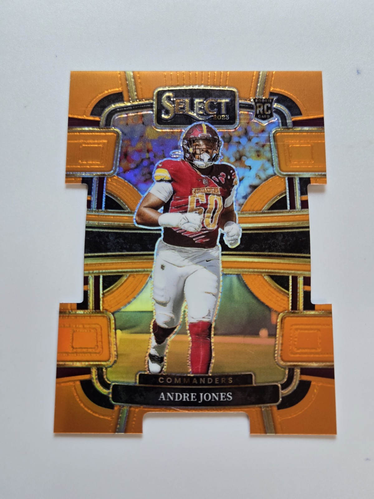 2023 Panini Select #98 * ANDRE JONES * Orange Prizm *  Die-Cut * Rookie RC /499