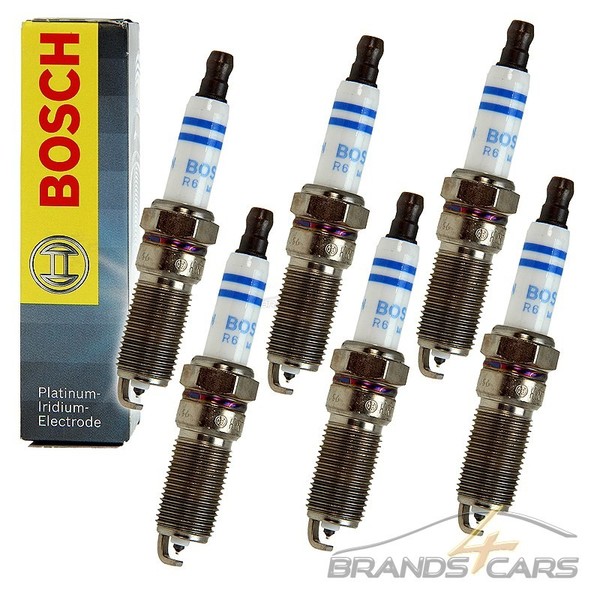 6X Bosch ZÜNdkerze ZÜNdkerzen FÜR Alfa Romeo Brera 3.2 Jts +Q4 Bj 06-10-image
