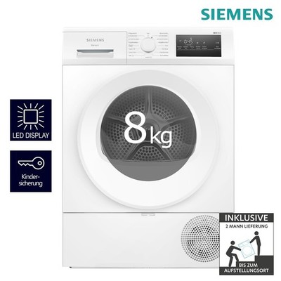 SIEMENS WT45HVA4 Wärmepumpentrockner Weiß AutoDry easyClean Filter 2ML