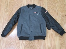New England Patriots NFL Football Boys Bomber Varsity Jacket 14/16 NEW WITH TAG