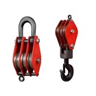 Pulley Block with Hook LiftingPulley Wheel Effort-SavingLifting DoublePulley Set