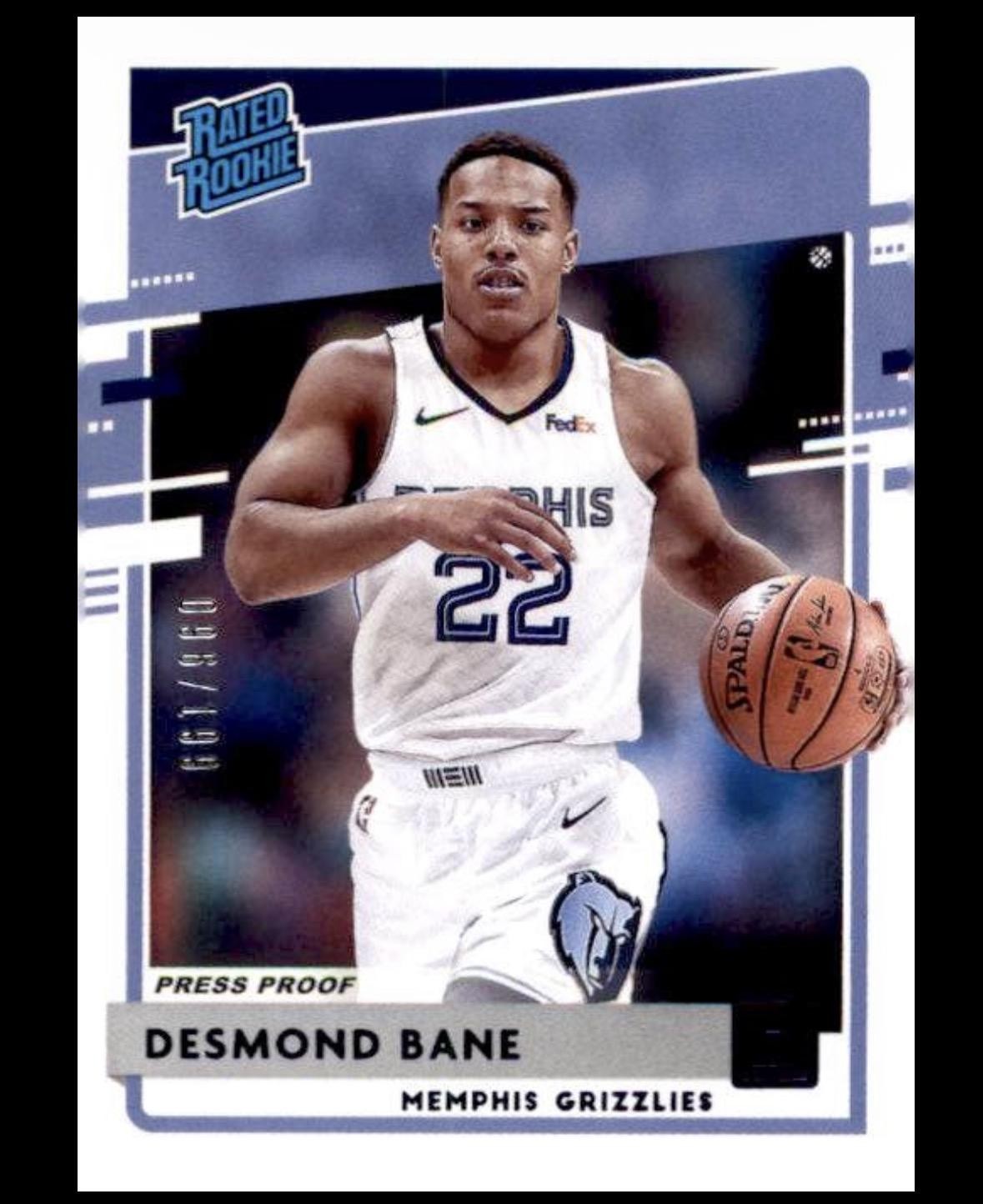 2020-21 Donruss #240 Desmond Bane Press Proof Purple #/199