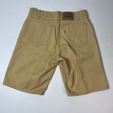 Vintage Levi’s Made in The USA Yellow Denim Shorts Size 33