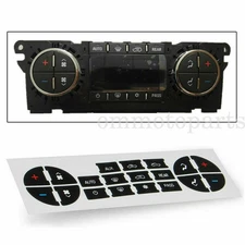 2x AC Dash Button Repair Kit Dual Climate Control Decal Sticker For GM SUV Truck