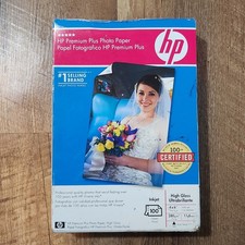HP Premium Plus Photo Paper - Inkjet, 4x6, High Gloss, 100 Sheets - New in Box