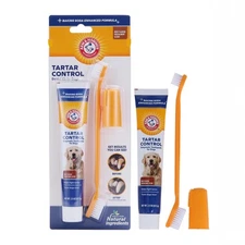 Arm & Hammer for Pets Tartar Control Kit For Dogs - Toothpaste & Toothbrush NEW