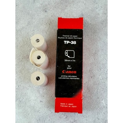 Canon TP-38 Thermal Roll Paper For Calculators 3 Rolls Only- Open Box