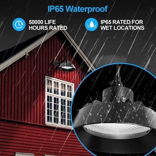 LED Gooseneck Barn Light, 50W 5000K Daylight 6500LM Dusk to Dawn Outdoor Farm... - Bild 5 von 7