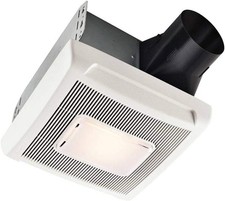 Broan-NuTone A110L Ventilation Fan with Light and Roomside Installation, 110 CFM