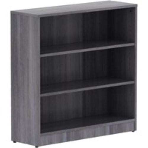Lorell Weathered Charcoal Laminate Bookcase (llr-69626) (llr69626)