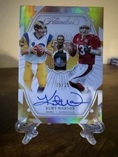 Kurt Warner 2024 Panini Flawless Career Progressions Rams & Cardinals Auto /25!
