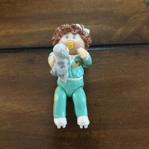 vintage Cabbage Patch Kids PVC poseable figure Girl On Roller Skates
