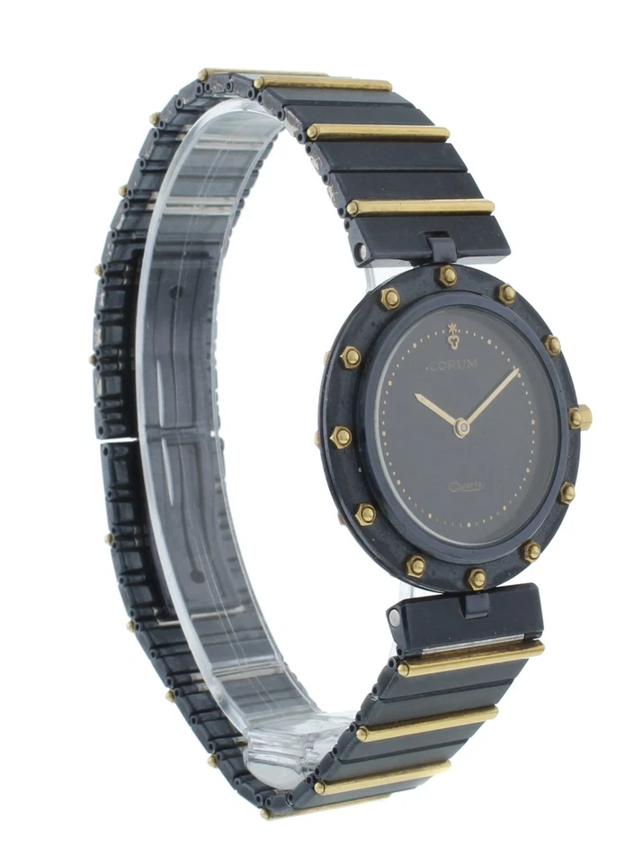 Reloj Corum Clipper Club 32 mm cuarzo acero y oro amarillo 18k para dama 934.25.31V36 Foto 2 de 4