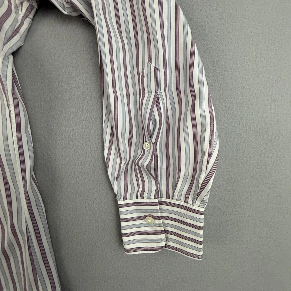 Camisa vintage Christian Dior para hombre 16-33 Le Cachet a rayas manga larga con botones Foto 4 de 4