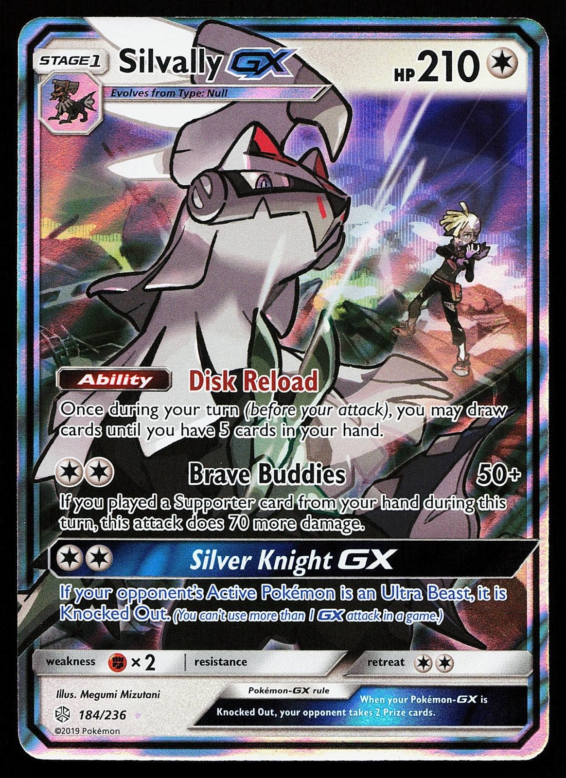 Silvally GX 184/236 Holo Cosmic Eclipse Pokemon Card