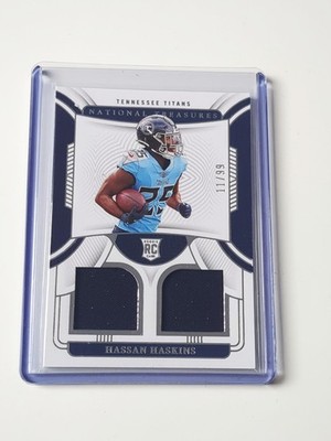 Panini National Treasures 2022 Hassan Haskins Titans Rookie RC Patch NFL /99