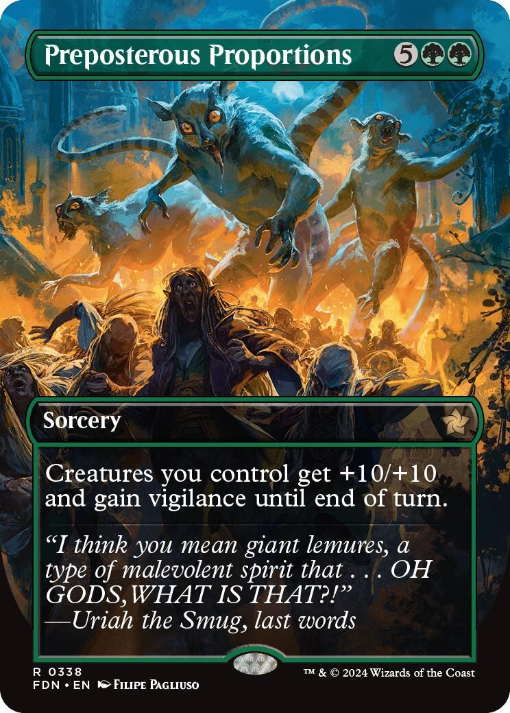 Preposterous Proportions (Borderless) - 338 - NM - Foundations