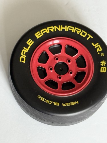 Nascar Dale Earnhardt Jr.#8 Mega Bloks Wheel Shaped Black Container. Pre Owned. - Picture 1 of 7